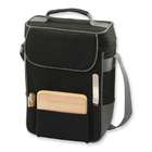 goldia Duet, Black Insulated two bottle wine and cheese cooler
