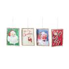   of 24 Retro Santa Vintage Style Greeting Card Christmas Ornaments 6