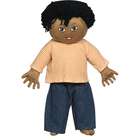   Factory CF100 635 Down Syndrome Light Brown Boy Doll with Black Hair