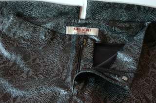 Womens PARIS BLUES Originals Fashion Snakeskin Design Faux Leather 