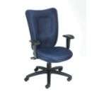 Boss BLUE TASK CHAIR WITH 3 PADDLES MECHANISM,BL 0082