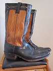 Brown & Black Badge City Biltrite Cowboy Boots Sz 9.5 D Leather 