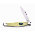   Single Blade Pocket Knife Yellow 2 7/8inch Clip 420hc Steel Blade