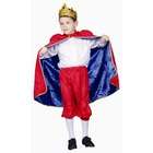 Dress Up America Deluxe Royal King Dress Up Childrens Costume in Red 