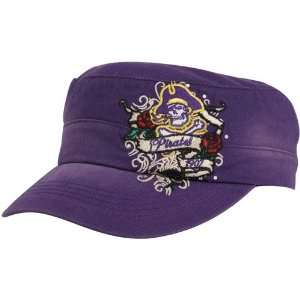   East Carolina Pirates Ladies Purple Eve Adjustable Military Style Hat