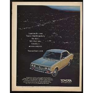  1970 Toyota Mark II Economy Car Print Ad (9124)