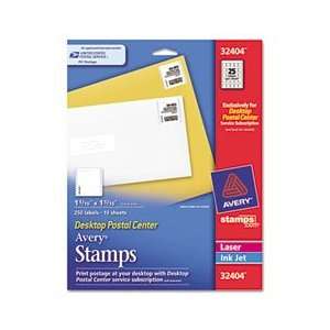   16 x 1 5/16, White, 250 Stamps/Pack AVE32404