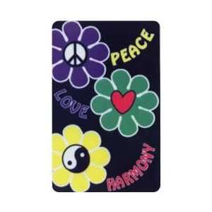  Collectible Phone Card 5u Love, Peace, Harmony (Colorful 