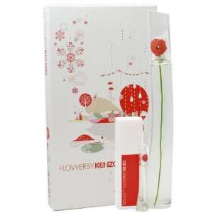 FLOWER Perfume. 3 PC. GIFT SET ( EAU DE PARFUM SPRAY 3.4 oz / 100 ml 
