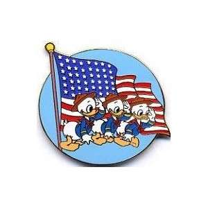  Disney pins Huey, Dewey & Louie American Flag Toys 