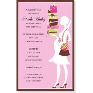  Shower Me Pink Party Invitations