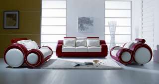 T27 Modern Italian Leather Living Room Set  