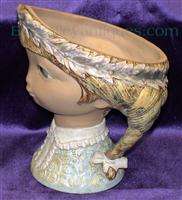 Vintage Lladro Gres Porcelain Girls Head Figurine   Retired  