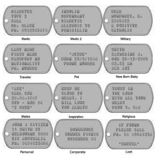 US ARMY AUTHENTIC PERSONALIZED DOG TAGS. MUST SEE  