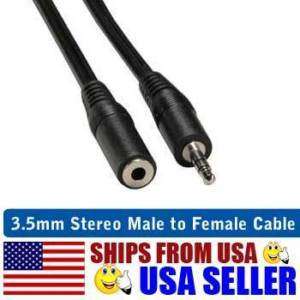 12FT. 1/8Stereo Extension MALE to FEMALE 3.5mm Cable  