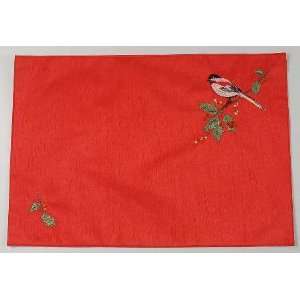  Lenox China Winter Song Cloth Placemat, Fine China 