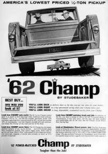 1962 Studebaker Champ Pickup Truck Original Ad  