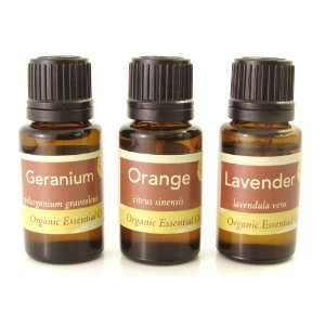   Organic Fusion Essential Oil 3 Pack, Organic Calming Beauty