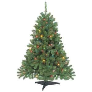 Trim a Home 4.5ft. Shenandoah Pine Christmas Tree with 200 Multi color 