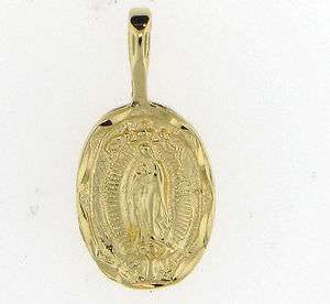 24K GOLD EP TRADITIONAL CHARM VIRGIN MARY MEDAL  