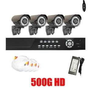  Complete Professional 4 Channel Real Time (500GB HD) DVR 