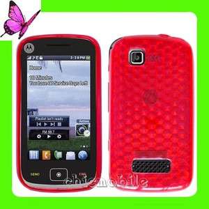 RED TPU Case Cover for NET 10 TRACFONE MOTOROLA EX124G  