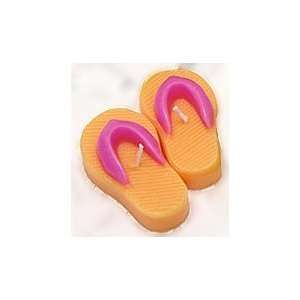   Flip Flop Floating Candles With Hot Pink Straps (5 boxes  5 pairs