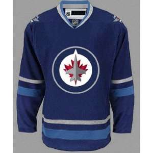Winnipeg Jets Blank Blue Hockey Jersey NHL Authentic Jerseys Sports 