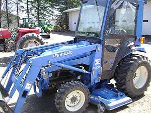 New Holland TC33D with Loader 72 mower and Sims Cab w/ Heater  