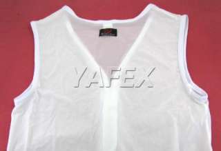   Men’s zipper Underwear Tank Top Vest S M L 2Cols Collection  