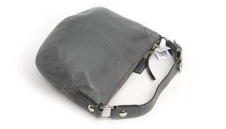 New COACH Z soho Leather hobo shoulder bag purse NWT $268 silver 