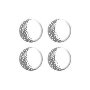 Golf Ball   Golfing   3D Domed Set of 4 Stickers Badges Wheel Center 