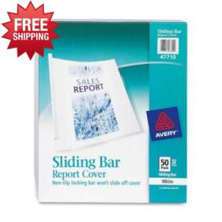   47710   Non Slip Sliding Bar Report Cover   Pocket Folders   AVE47710