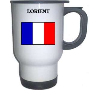 France   LORIENT White Stainless Steel Mug