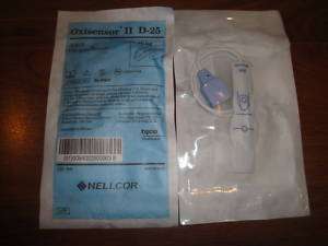 New NELLCOR Oxisensor II Adult Oxygen Sensor #D25  