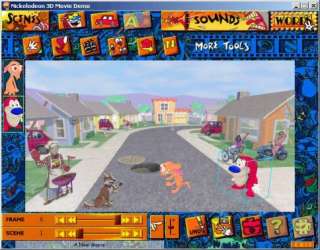 MS Nickelodeon 3D Movie Maker PC CD create your own  