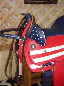 Used 16 Western Parade Saddle set with Bridle Horse Tack  