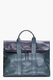 PHILLIP LIM Green Combo Leather 31 Hour Bag