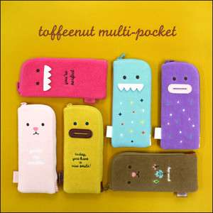 Cute Multi Pouch Pen Pencil Case_Monopoly Toffeenut Multi Pocket 
