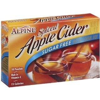 Alpine Spiced Cider, Sugar Free Apple Flavor Drink Mix, .14 oz pouch 