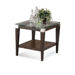  Rectangle End Table by Bassett Mirror Company   Parquet 
