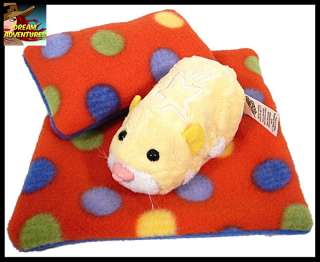 Embroidered Name Blanket & Pillow Zhu Zhu Pets Hamster  
