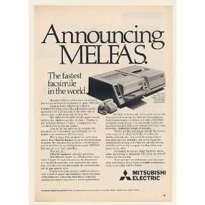 1978 Mitsubishi MELFAS FA 330A Fastest Facsimile Print Ad (Memorabilia 