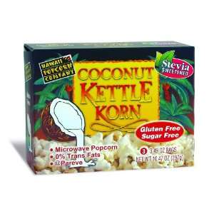 Coconut Kettle Korn 6 3pk Grocery & Gourmet Food