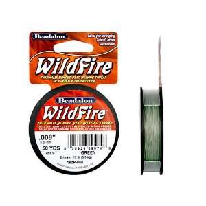  Green Wildfire Beadalon Thread 50 Yds .008 in 12lb Test 