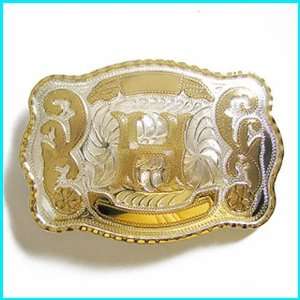  New Western English Letters H Belt Buckle WT 078H 