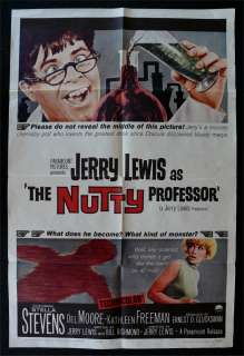 THE NUTTY PROFESSOR * 1SH MOVIE POSTER JERRY LEWIS 63  