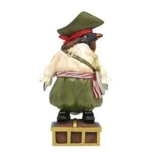  Jolly Captain Jack Pirate Treasure Penguin Figurine
