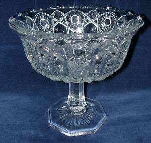 McKee Or Smith, Quintec   6 Clear Crystal Compote  