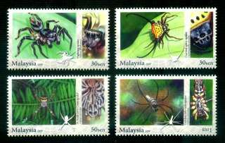 ARACHNIDS OF MALAYSIA Spider Insect Animal Fauna MNH  